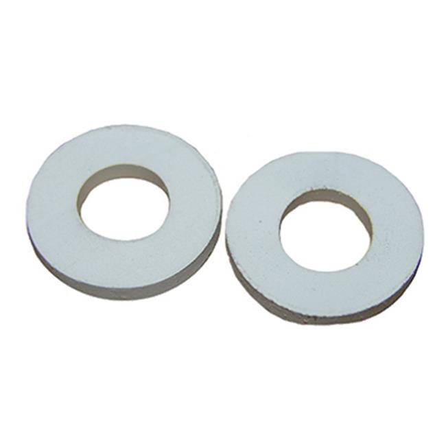021755 2 Pack, White Rubber Toilet Seat Hinge Mounting Washers Pack