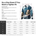 thumbnail image 5 of Uemuo Surfing Guinea Pig Pattern Women's Full Zip UPF 50+ Sun Protection Hoodie Jacket Long Sleeve Sun Shirt Hiking Outdoor Performance with Pockets-, 5 of 9