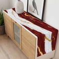 thumbnail image 4 of Red Marble Table Runner - 70 Inch Long, Kitchen Dining Table Runner Dresser Scarves, Luxury Gold White Abstract Cracks Artwork Farmhouse Decor for Coffee Tables Wedding Party Banquet, 4 of 8