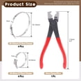 thumbnail image 2 of shiyou-9Pcs Hose Clamp Pliers with CV Boot Clamp Kit, Small and Large Stainless Steel Universal Adjustable Drive Shaft CV Boot Crimp Clamp Clic-R Collar Pliers Automobile Repair Tools for Most Cars, 2 of 4