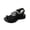 Multicolor, variant on Women Rose Knit Wedge Heel Sandals Open Toe Loose Fit Breathable Slip On Summer Heightening Shoes, Multicolor