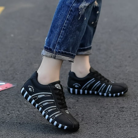 

KUNPENG-Fashion Ladies Wild Breathable Comfortable Flat Casual Shoes Hiking Shoes
