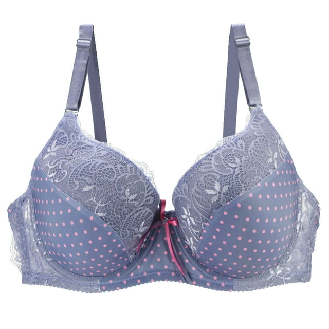 Soutien-gorge à Armatures Grande Taille avec Bretelles Réglables en Dentelle Aguichant pour Femmes