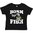 thumbnail image 3 of Inktastic Born to Fish Boys or Girls Toddler T-Shirt, 3 of 5