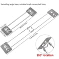 thumbnail image 2 of Shower Corner Storage Bar Adjustable Stainless Steel Bar For Camper Corner Rack Adjustable Stainless Steel Bathroom Corner Storage Bar For Camper Travel Trailer Cat Leather Furniture Protector, 2 of 6