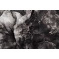 thumbnail image 3 of 50" x 60" Naples Charcoal/Grey Fur - Throw, 3 of 3