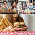 thumbnail image 6 of 240 Pcs 7 x 7 Inch Deli Paper Sheets Sandwich Dry Wax Paper Oil Proof Food Basket Liners Food Wrapping Sheets for Bread, Party, Picnic, Festival, BBQ (Pink), 6 of 14