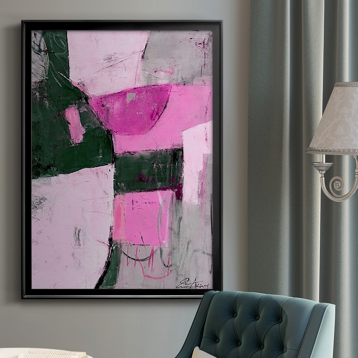 Party Mixer I Premium Framed Print, in Gold, Black, or Silver - Ready to Hang