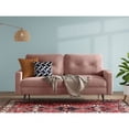 thumbnail image 5 of Pemberly Row Contemporary 70" Square Arm Velvet Sofa in Rose, 5 of 7