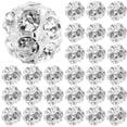 thumbnail image 3 of MasteelfCA 90pcs Diy Jewelry Making Beads Spacer Beads Loose Beads Inlaid with Rhinestone, 3 of 8