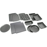 Mainstays 14-Piece Deluxe Bakeware Set, Grey