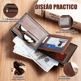 thumbnail image 3 of Billetera Hombre Cuero Plegable Rfid Con Monedero Xtellar negro, 3 of 3