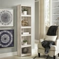 thumbnail image 2 of Signature Design by Ashley Bellaby TV Pier Media Storage Tower with 4 Shelves, 72" Tall, Whitewash, 2 of 7