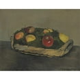thumbnail image 3 of Félix Vallotton 24x20 Black Modern Framed Museum Art Print Titled - Basket with Red and Yellow Apples, 3 of 5