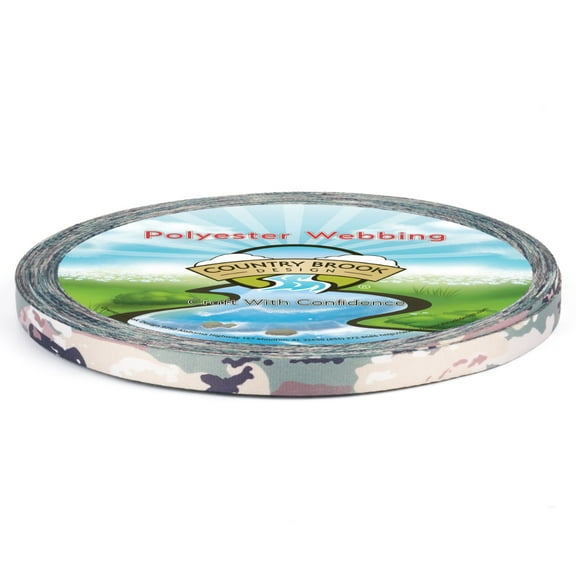Country Brook Design® Mountain Viper Camo Lite Tape (1/2 Inch, 50 Yards)