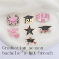 thumbnail image 6 of LICEWO Class Of 2025 Commemorative Brooches Stylish Hat Lapel Pins Graduation Party, 6 of 15