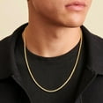 thumbnail image 3 of Gold Rope Chain for Men 2.5mm 3mm 4mm 18K Gold Plated Stainless Steel Rope Chain Necklace for Mens Women, 3 of 8