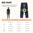thumbnail image 4 of Lsque Colorful Mexican Flower Print Women's Pajama Pants, Lounge Pant - Comfortable Home Wear,Elastic Waistband, Stylish Design-Medium, 4 of 9
