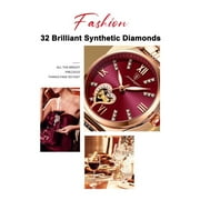 Women Watch Fashion Gold Diamond Analog Quartz Female Watch for Women Luxury Dress Ladies Stainless Steel Waterproof Wrist Watches