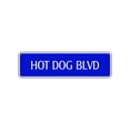 thumbnail image 1 of Hot Dog Boulevard Novelty Sign Street Food Eat Weiner Franks Foodie Lover Decor 4x13.5, 1 of 1