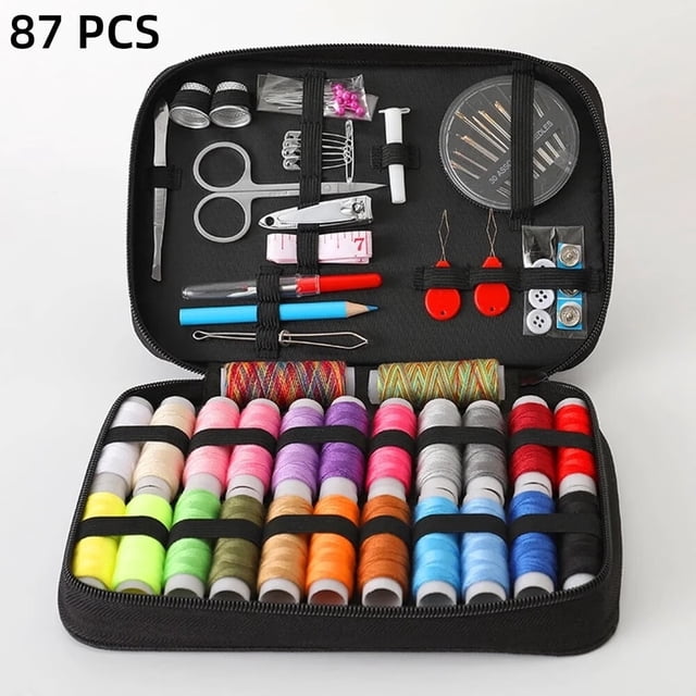 LOVEVER Sewing Kit for Adults Portable Sewing Supplies Accessories Contains Thread Needles Scissors Dorm Room Essentials