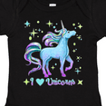 thumbnail image 4 of Inktastic I Love Unicorns- blue and purple Boys or Girls Baby Bodysuit, 4 of 5