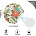 thumbnail image 4 of Bird & Floral Placemats Round Table Mats Non-Slip Washable Heat Resistant Kitchen Place Mat for Home Dining Coffee Tabletop (4PCS) Home Decor, 4 of 7