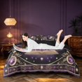 thumbnail image 3 of Homewish Halloween Theme Duvet Cover Queen, Crow Magic Book Queen Bedding, Black Reversible 3pcs, 1 Duvet Cover and 2 Pillowcases, 3 of 6