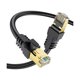 thumbnail image 1 of wonima11 50FT Cat 8 Ethernet Cable,High Speed 40Gbps,2000Mhz,26AWG,Gold Plated RJ45 Connector,for Outdoor&Indoor Weatherproof UV,for/PC/Modem/Router/Gaming,Faster Than Cat7/Cat6/Cat5, 1 of 1