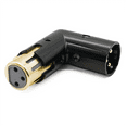 thumbnail image 6 of 2PCS Audio Adapter Plug 3Pin XLR Angle Adjustable Male to Female Right (XLR 90 Degree Adapter), 6 of 6