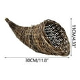 thumbnail image 3 of karymi Hand-Woven Horns-Shaped Wicker Birds Nests Natural Hanging Rest for Finches Canaries and Small Wilds Birds Family Gifts Home Decor Holiday Gifts, 3 of 9