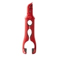 thumbnail image 2 of 3-in-1 Kitchen Tongs: Heat Resistant Bowl Lifter, Non-Slip Plate Clamp, and Pot Lid Opener - Multipurpose Cooking and Serving Utensil with Secure Grip(Red), 2 of 6