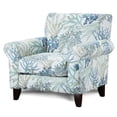 thumbnail image 2 of Southern Home Furnishings Coral Reef Oceanside Cotton Accent Chair - Multi-Color, 2 of 6