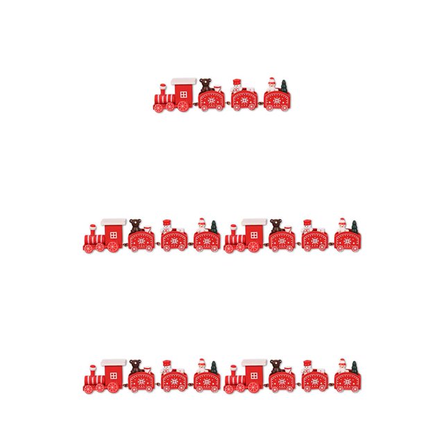 Wosthever Decoración de tren de Navidad de madera, vehículos rústicos, juguete de camión, adorno de de fiesta, regalo para el hogar al aire libre, Type2 NO2 Wosthever CBP159593