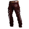 thumbnail image 3 of CONZONE American 250Th Anniversary Mens Cargo Pants Patriotic Star Striped Graphic Wide Leg Cargo Pants for Men Lightweight Relaxed Fit 4Th Of July Trousers With Pockets, 3 of 4