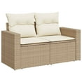 thumbnail image 5 of vidaXL Garden Sofa Set Beige, 5 of 9