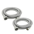 thumbnail image 2 of PROCURU 48" Length x 3/8" Comp x 1/2" FIP Faucet Hose Supply Line, Braided Stainless Steel Lead Free PCFC381248-2 (48-Inch, 2-Pack), 2 of 10