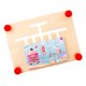 thumbnail image 1 of Juego de rompecabezas de combinación de colores y formas para el desarrollo del aprendizaje con 10 tarjetas de madera A B C, 1 of 9