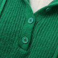 thumbnail image 4 of Vedolay Women's Fall Tops Womens Sweaters Turtleneck Lantern Sleeve Oversized Ribbed Knit Fall Tops,Green One Size, 4 of 5