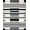 Black And White, Pattern 15, variant on ODIKA 8'x10' Washable Area Rug Durable, Non-Slip Striped Farmhouse With Even Repeating Bands And Clean Border for Living Room, Under Sectional, Family