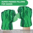 thumbnail image 2 of Superhero Plush Gloves Pillow Fists Hands, Green, 2 of 6
