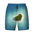 thumbnail image 4 of Lsque Mens Swim Trunks Paradise Island Pattern - Bathing Suit Compression Liner - Beach Swim Shorts Swimwear - (S-3XL) - Stretch Quick Dry -X-Large, 4 of 9