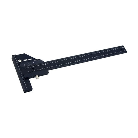 

CALAFEBILA Woodworking Multifunctional Ruler Aluminum Alloy T-shaped Woodworking Scriber Gift for Women