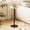 White, variant on ManyFun Drink Table, Small Pedestal Side Table, Round Cocktail Table, Circle End Table with Metal Base, for Small Spaces,  Black