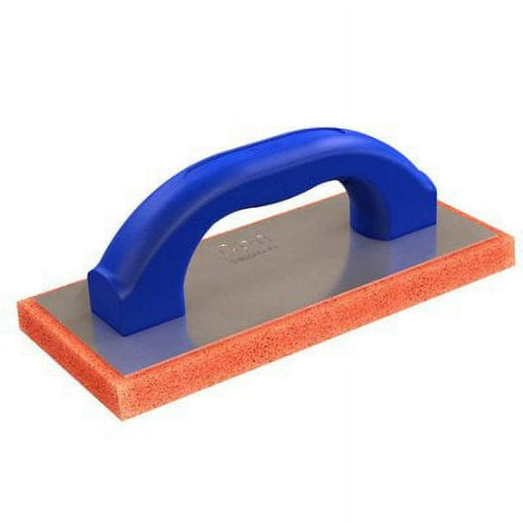 RED RUBBER FLOAT - #38 - 12" x 4" - FINE - PLASTIC HANDLE