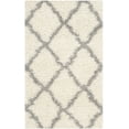 thumbnail image 2 of Hawthorne Collection Modern White Ivory Shag Rug, 2 of 5