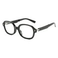 thumbnail image 6 of Black Folding Square Anti-blue Light Reading Glasses 2.00, Retro Foldable Spring Hinge Readers +2.00 Strength With Case, 6 of 10