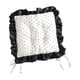thumbnail image 5 of Cojín para silla con volantes, bonito, antideslizante, portátil, práctico y cómodo. Puntos de color albaricoque, 5 of 7
