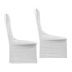 thumbnail image 2 of Funda para silla de 2 uds., duradera, elástica, de LICRA, Color puro, repelente de manchas, funda para silla para fiesta, boda, banquete, blanco, 2 of 12