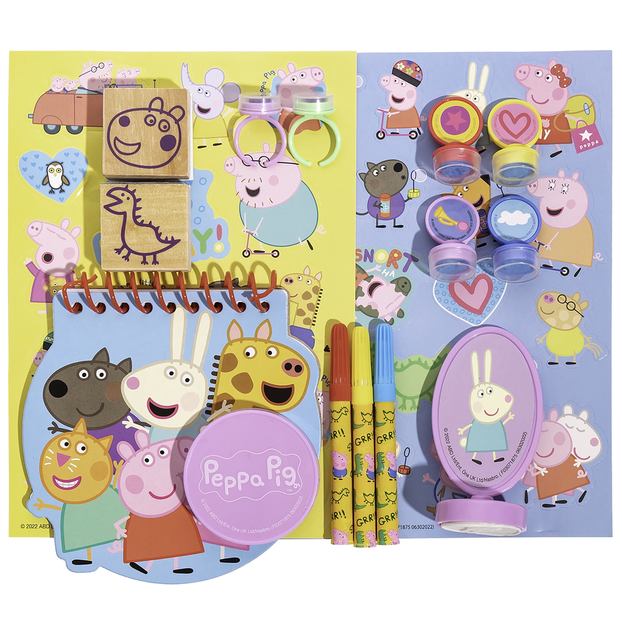 Multiprint Machine Crée Adhésifs Peppa Pig, Made in Italy, 7 Timbres, Livre avec Marqueurs, Tampons Enfants, en Bois et Caoutchouc Naturel, Encre Lavable Non Toxique, Idée Cadeau, Art.08875 Multiprint Machine Crée Adhésifs Peppa Pig, Made in Italy, 7 Timbres, Livre avec Marqueurs, Tampons Enfants, en Bois et Caoutchouc Naturel, Encre Lavable Non Toxique, Idée Cadeau, Art.08875